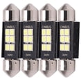 thumbnail image 2 of 4pcs 1.4in LED Bulbs 330LM 6000K for License Plate Light Ceiling Dashboard Side Door Courtesy Lamp, 2 of 11