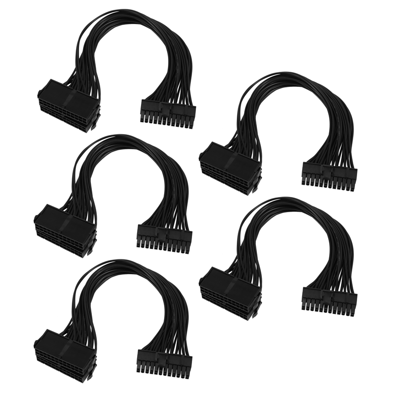 5X Power Supply Splitter, Dual PSU Cable Adapter 24 Pin 20+4 Pin ATX