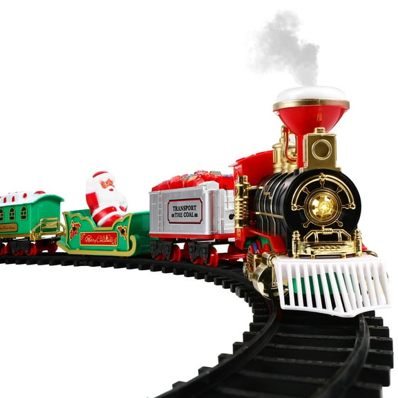 Train Set, Christmas Train Sets for Under The Tree, Electric Train Toy for Boys & Girls