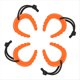 thumbnail image 1 of Paquete de 4 Topes de Puerta para Personal de Primeros Auxilios, de Puerta para Fuerzas del Orden, Servicios Médicos de Emergencia, Topes de Puerta en Cuña de Color Naranja, 1 of 6
