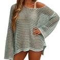 thumbnail image 2 of Crochet Cover Up for Women Mesh Hollow Out Bikini Cover Ups for Swimwear Summer Swimsuit 2026, 2 of 7