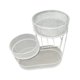 thumbnail image 2 of Cesta de frutas de 3 niveles, cesta para pan, estante para verduras, organizador de cocina de alambre de hierro Blanco, 2 of 9