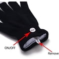 thumbnail image 6 of LED Gloves Finger Light Up Glow Rave Glove Flashing Christmas Gift Halloween Party Favors Winter Gloves-A, 6 of 7