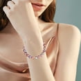 thumbnail image 6 of YYKihy Natural Stone Beaded Bracelet For Women Gift Bracelet For Mom/good Friend/sister/teacher/ Stone Rhodolite Bead Gift Bracelet, 6 of 8