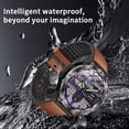 thumbnail image 4 of Smart Watch Bluetooth Call LED Flashlight IP67 Waterproof 2.01" Fitness Tracker Bluetooth Call (Answer/Make Calls) Message Reminder Smartwatch Women Men Watch for Android, 4 of 9