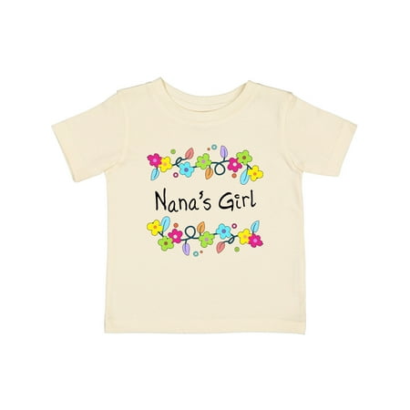 

Inktastic Nanas Girl- Bright Flowers Gift Baby Girl T-Shirt