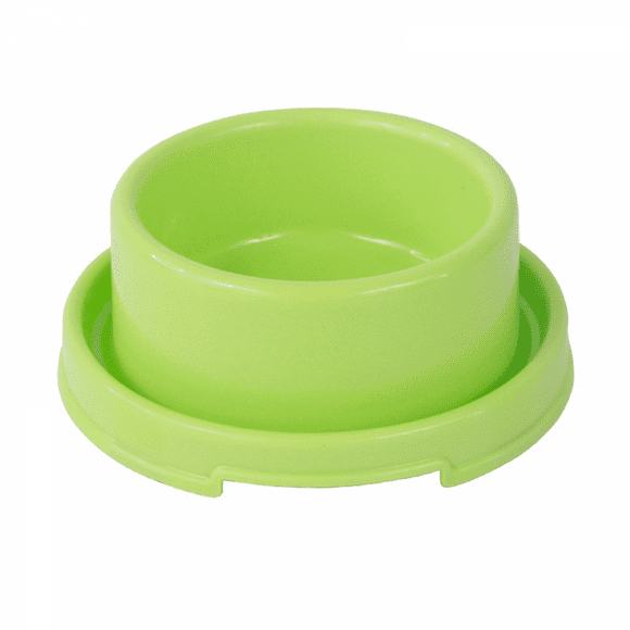 Hongkaii Dog Bowls Pet Cat Puppy Food Bowls Plastic Round No Spill Water Food Feeder Dish Colorful Feeding Eating Bowls CWA420-4231