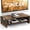 Rust Brown, variant on Monitor Stand Riser, 2 Tiers Laptop Computer Monitor Riser for PC Screen, iMac, Desktop Wooden Screen Monitor Stand Riser with Storage for Home Office