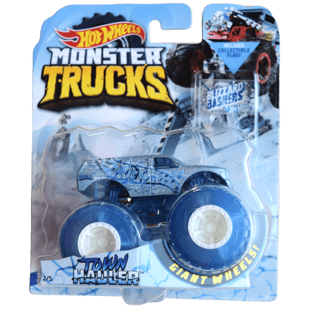 Hot Wheels Monster Trucks Town Hauler Blizzard Bashers 2/5