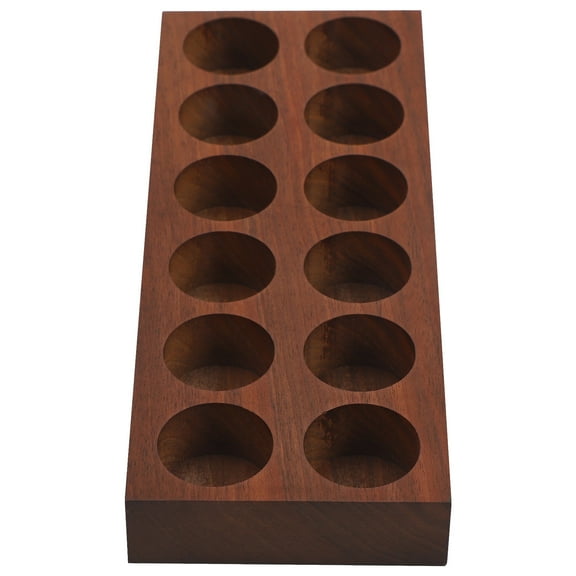 Masteelf Tubes Holder for Storage Elegant Wood Display Rack Convenient Coffee Bean Organizer