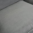 thumbnail image 6 of 112.6" Modern Sofa Modular Sofa Couch Upholstered Corduroy Sectional Sofa with Side Storage Pockets and Three Movable Ottomans for Living Room (Dark Grey), 6 of 12