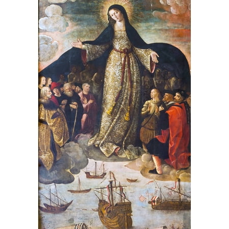 24x36 gallery poster, The Virgin of the Navigators by Alejo Fernandez (1531-1536)