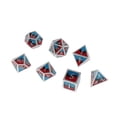 thumbnail image 3 of Dados poliédricos de 7 piezas de aleación de zinc de varios lados para juegos rojo negro azul Zulema Lote de dados poliédricos, 3 of 7