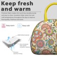 thumbnail image 3 of Artistic Lunch Cooler - Insulated Tote with Tribal Design for Work, Travel & Picnics, 3 of 4