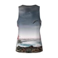 thumbnail image 5 of Haiem 3d Lighthouse in the Surf Men Workout Tank Top Gym Bodybuilding Sleeveless Muscle T Shirts Athletic Tank Breathable Workout Shirt-Large, 5 of 9