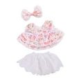 thumbnail image 2 of Chaleco de peluche, vestido, disfraz educativo DIY, falda corta para muñecas de 20 cm Rosa, 2 of 9