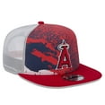 thumbnail image 3 of Men's New Era Red Los Angeles Angels Court Sport 9FIFTY Snapback Hat, 3 of 6