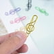 thumbnail image 5 of 30pcs Paper Clips Cute Metal Wire Adorable Music Notes Paper Clips for Office School Stationery Supplies, 5 of 5