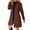 Wine, variant on Women's Wool Blend Trench Coat, Thickened Lapel Collar Jacket, Single Breasted A-Line Overcoat, Warm Fall Winter Outerwear, Fashionable Mid-Length Coat Black L