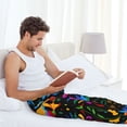 thumbnail image 5 of Salouo Mexican Flower Traditional1 Print Pajama Pants for Men, Lounge Pants Elastic Waistband Casual Men's sleepwear Loungewear Sleep Pajama Pant -Medium, 5 of 7