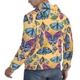 thumbnail image 6 of Wukai Butterfly 3 Print Men Hoodies Fleece Sweatshirts Long Sleeve Sweaters Pullover Fall Outfits Winter Clothes-Small, 6 of 7