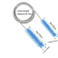 thumbnail image 3 of Vxdvou 78.74-Inch Long Dual-End Corner Cleaning Brush, 1pcs 7.08-Inch Brush for Hard-to-Reach Areas, Flexible Stainless Steel Pipe Brush for Tubing, Aquarium, and Kitchen Use, 3 of 9