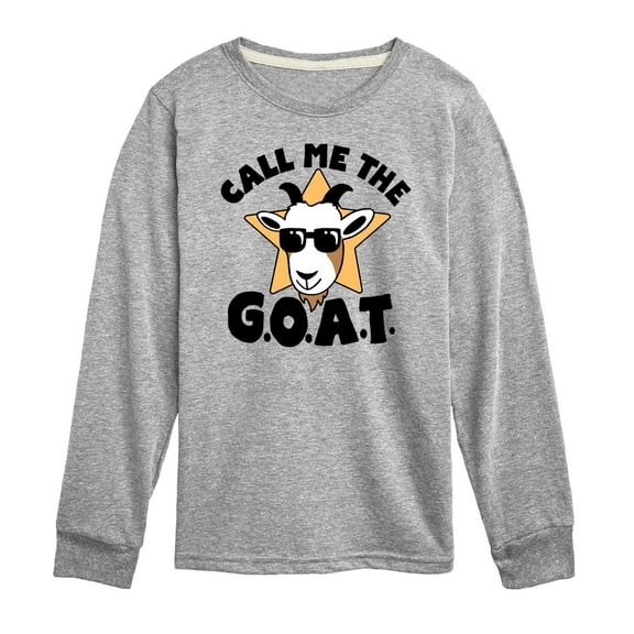 Instant Message - Call Me The Goat - Toddler And Youth Long Sleeve Graphic T-Shirt