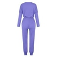 thumbnail image 5 of BVOFAR Two Piece Outfits for Women Lounge Sets Button Down V Neck Sweatshirt Sweatpants Sweatsuits Set with Pockets Casual Solid Color Tracksuits, 5 of 5