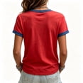 thumbnail image 3 of 9/11 We Will Never Forget 25th Anniversary Shirts for Women Patriotic Shirts Short Sleeve T-Shirt Vintage 911 Memorial 25th Anniversary Tee Tops, 3 of 3