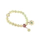 thumbnail image 1 of Brazalete Minnieouse con cuentas para mujer y niña colgante de flor dulce color Amarillo, 1 of 6