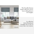 thumbnail image 2 of Versailles - Store Romain Sans Cordon, Collection César, Tissu Assombrissant, 36 Pouces x 63 Pouces, Gris Foncé, 2 of 10