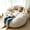 apricot, variant on 5FT Dark Gray Oversized Bean Bag Chair, Washable Cover Memory Foam Lazy Sofa for Living Room Bedroom Adults