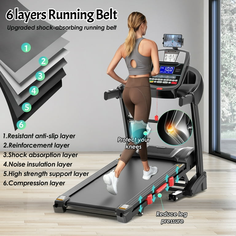Treadmill 300 lbs Capacity, Folding Treadmills for Home Use