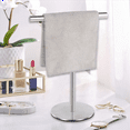 thumbnail image 4 of 2X Brushed Standing Towel Rack, Heavy Duty Base, Stainless Steel T-Shaped Hand Towel Stand for Bathroom, Kitchen., 4 of 6