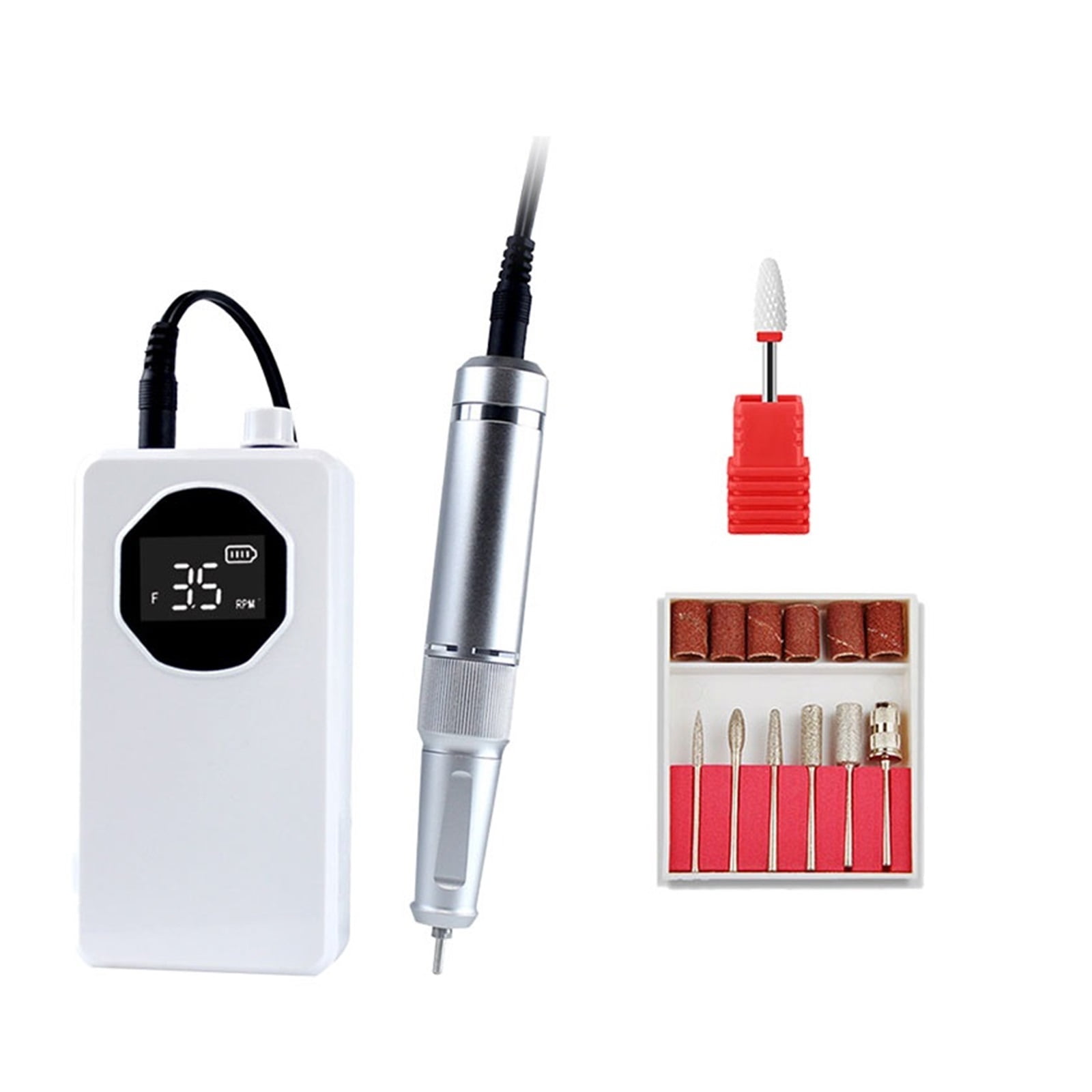 35000RPM Professional Electric Nail Sander For Manicure Pedicure Rechargeable Cordless Power Nail Drill Machine For Gel Remover