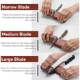 thumbnail image 4 of Rolling Knife Sharpener with Diamond and Ceramic Discs, Kitchen Knife Sharpener with 15° & 20° Magnetic Angles, Strong Knife Sharpening Kit (Brown), 4 of 8