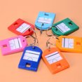 thumbnail image 3 of unbranded 50Pcs Assorted Color Clear Plastic Keychains Key Ring Creative Decoration Pendant, 3 of 8