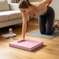 thumbnail image 5 of Solid color Knee Kneeling Pad, Heavy-Duty Foam Stability Cushion, Durable Solid Black Kneeling Mat for Yoga, Pilates, Weightlifting, Floor Exercises & Gym Equipment Protection, Pink, 5 of 6