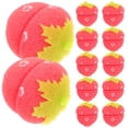 thumbnail image 2 of Rizadores de pelo de esponja con forma de fresa - Juego de 12 unidades (Rojo), 2 of 7