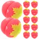 thumbnail image 2 of Rizadores de pelo de esponja con forma de fresa - Juego de 12 unidades (Rojo), 2 of 7