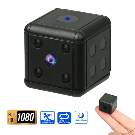 SQ16 1080p Mini Dice Video Camera, Mini Camera HD Video Camcorder with Night Vision Motion Detection Mini-DV Video
