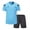 Blue, variant on Soccer Referee Jersey & Shorts Set - Men's Professional Football Referee Uniform, Breathable Referee Shirt & Shorts, Match Referee Kit Outfit Tracksuits
