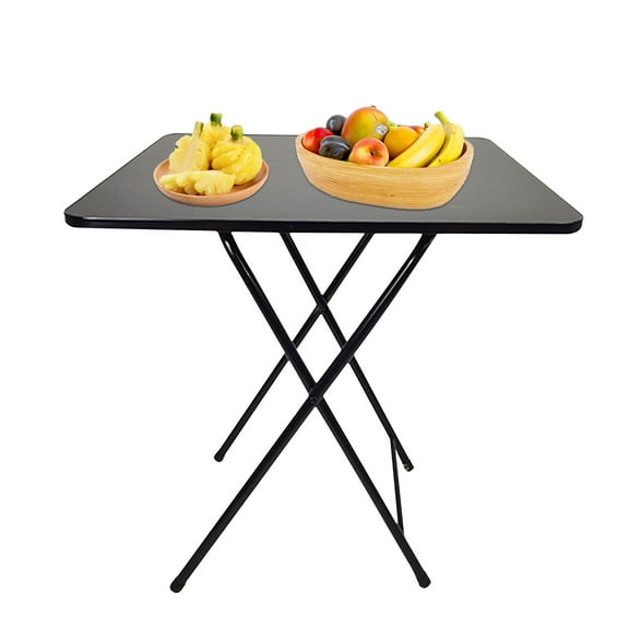 Wharick Table Drop Leaf Dining Table for Home Outdoor 23.62x23.62x27 inch Kitchen Table Space Saving Small Dinner Table for 1-4 Persons