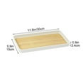 thumbnail image 3 of Floleo Clearance Wood Grain Tea Tray Set, Thickened Teacup Teapot Storage, Multi-Purpose Tableware Organizer, Stylish Serving Tray for Dining Entertaining, 3 of 9