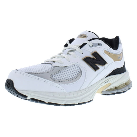 New Balance 2002 GS Girls Shoes Size 4.5, Color: White/Black