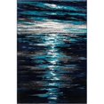 thumbnail image 1 of Unique Loom Metro Coastal Nautical Rug 6' x 9' Rectangle Navy Blue/Turquoise, 1 of 4