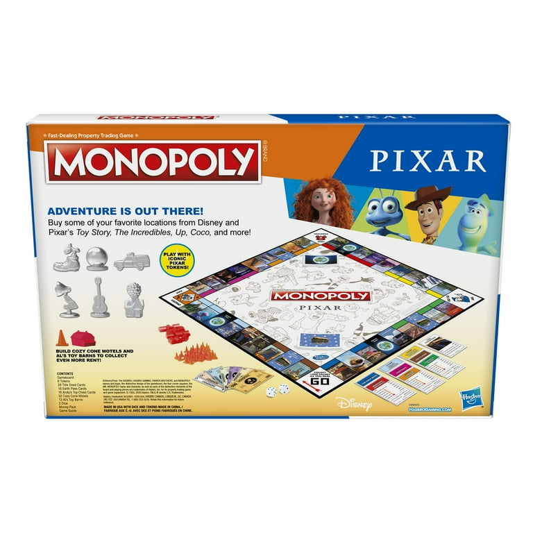 Hasbro Monopoly - Pixar New - Walmart.com