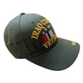 thumbnail image 2 of US Military Iraq Combat Veteran Olive Adjustable Baseball Hat Cap, 2 of 4