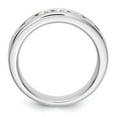 thumbnail image 2 of 950 White Platinum Wedding Diamond Round Ring Band, Size 5, 2 of 7