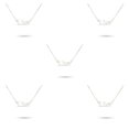 thumbnail image 2 of sweethay Letra inglesa constelaciones tema zodiaco collar Ins colgante para amante amigo Festival cumpleaños regalos Capricornio oro Type8 NO8 sweethay CBP216298, 2 of 5